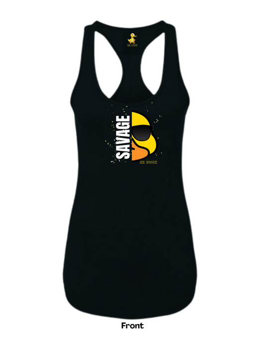 Savage Women's Racerback Tank - Black